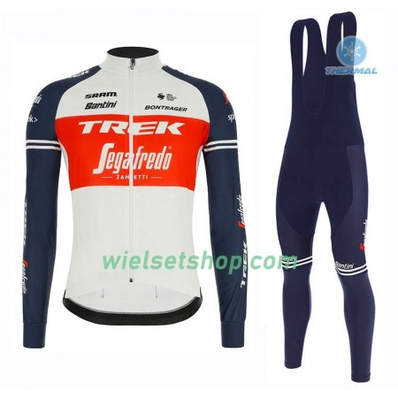 Fietskleding (Fietsshirt Lange Mouw + Lange Koersbroek) 2020 Trek-Segafredo N001 Winter Thermal Fleece